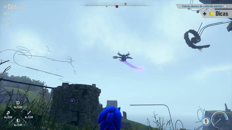 A flying enemy in Sonic.