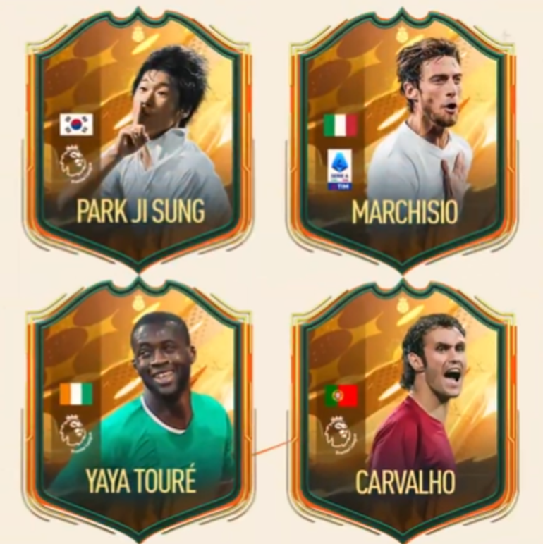 imagem dos novos icons e heroes de FIFA 23 no FUT