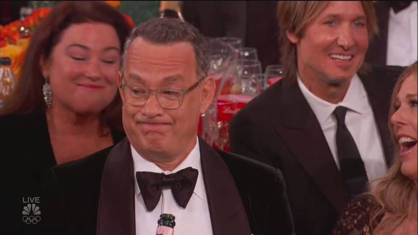 Tom Hanks no Globo de Ouro 2020