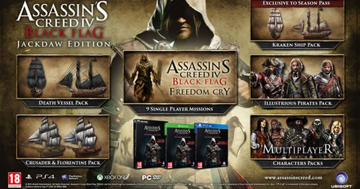 Assassins Creed Iv Black Flag Assassins Creed Iv Black Flag Terá Edição Especial Com Sete