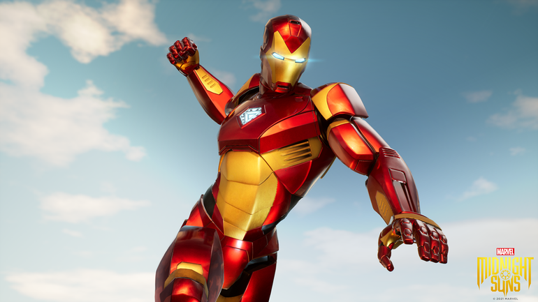Imagem de divulgação de Marvel’s Midnight Suns com Iron Man em destaque