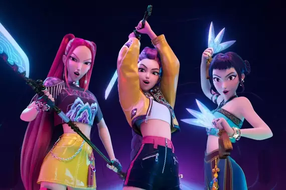 Guerreiras do K-Pop passa um ano completo no top 10 global da Netflix