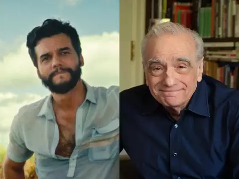 Wagner Moura e Martin Scorsese se encontram em desfile; veja