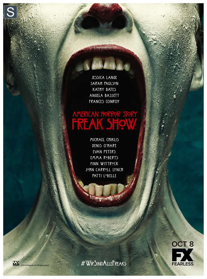 American Horror Story Freak Show 4a temporada poster 9Set2014