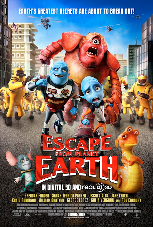 escape from planete earth poster