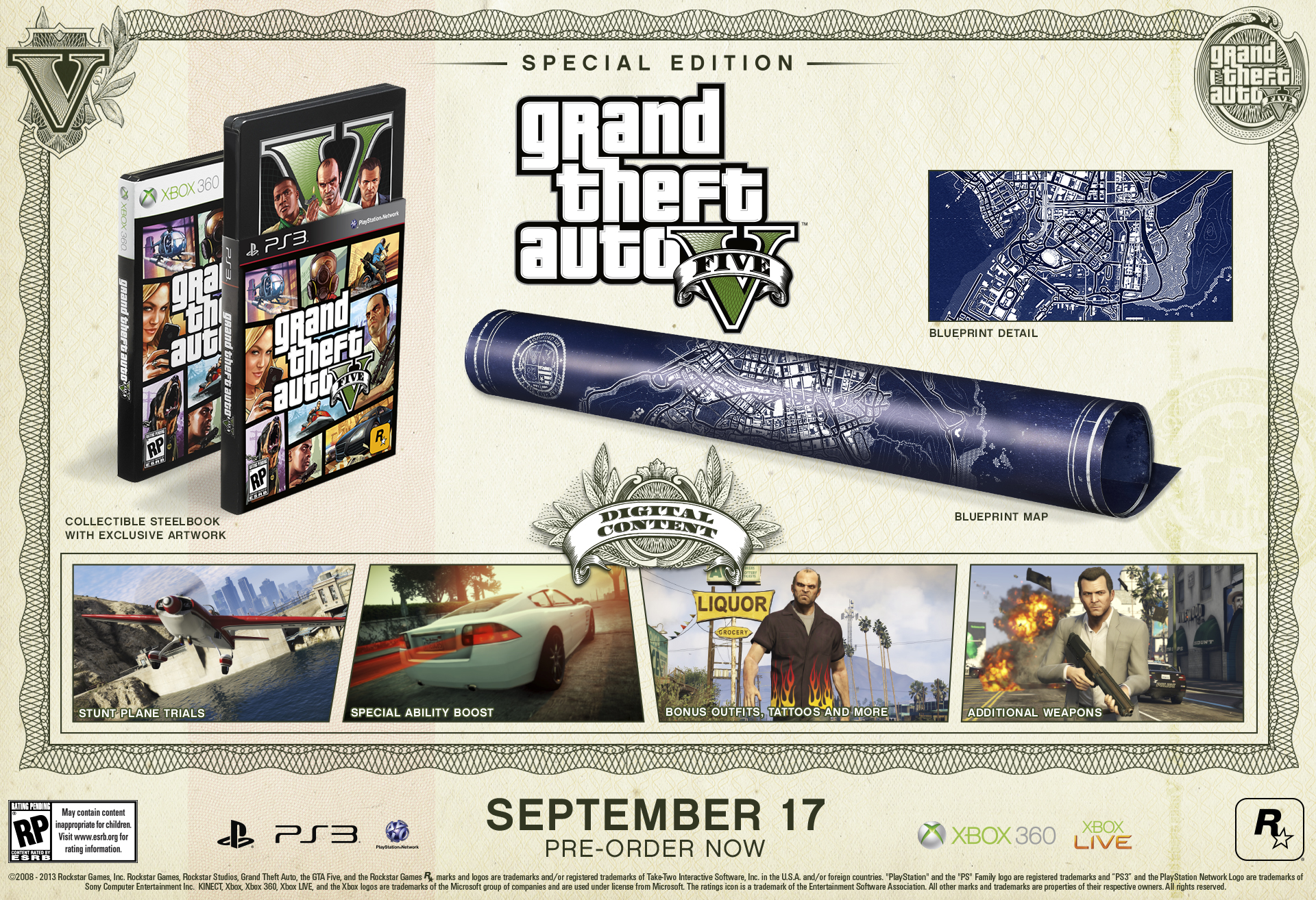 Jogo Gta 5 Collector'S Edition Xbox 360 Original