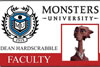 Universidade Monstros carteirinha reitora