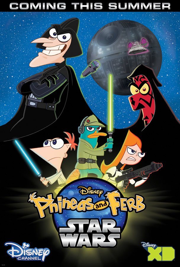 Phineas e Ferb Star Wars poster