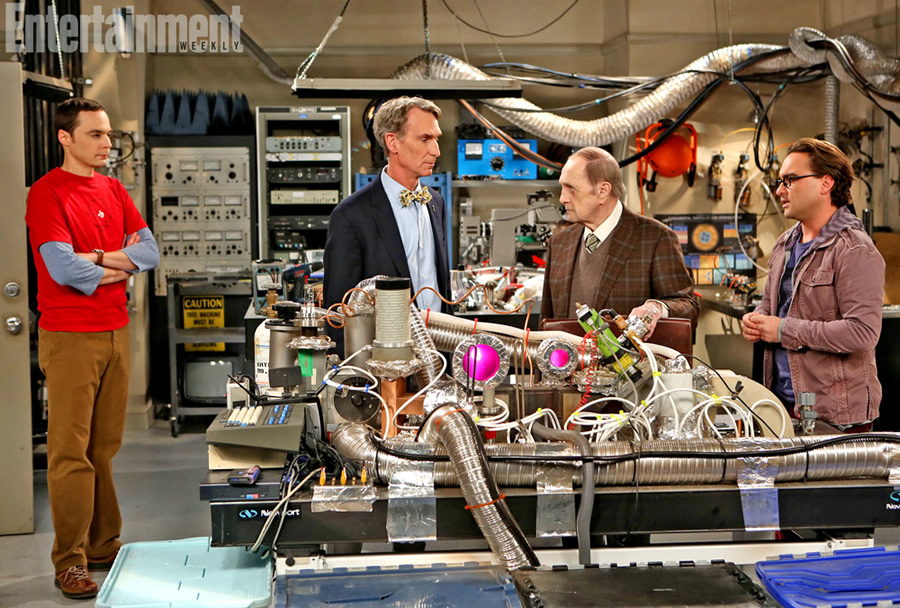 The Big Bang Theory 7a temporada Bill Nye e Bob Newhart