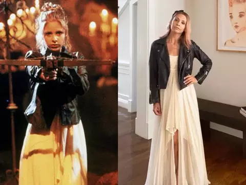 Sarah Michelle Gellar relembra traje de Buffy a caça vampiros/Instagram/Warner Bros/Divulgação