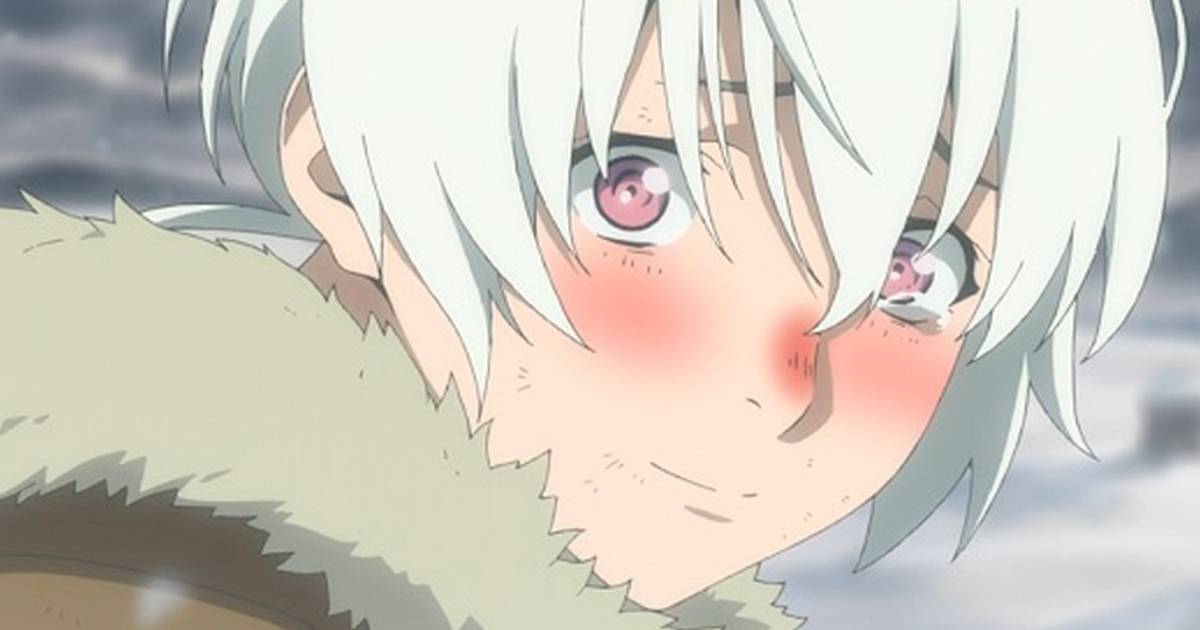 Personagem de anime masculino com cabelos brancos e olhos