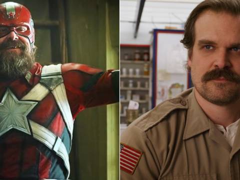 David Harbour em Thunderbolts* e em Stranger Things (Reprodução)