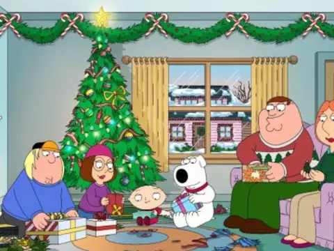 Cena do especial de Natal de Uma Família da Pesada
