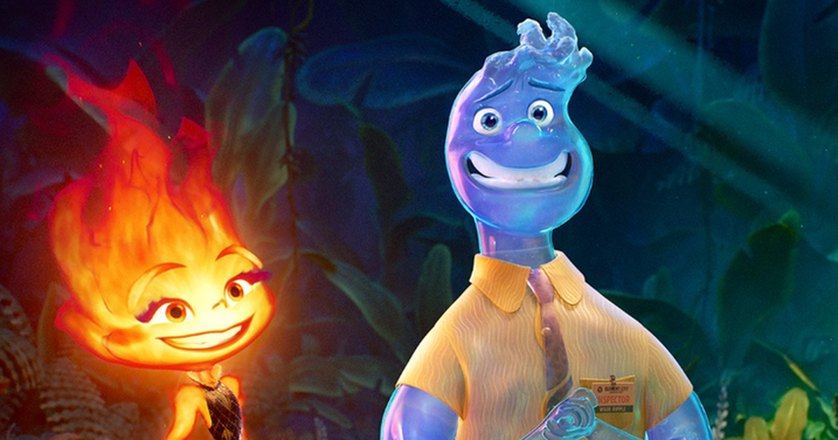 Pixar lança trailer de 'Elementos', animação sobre amor entre