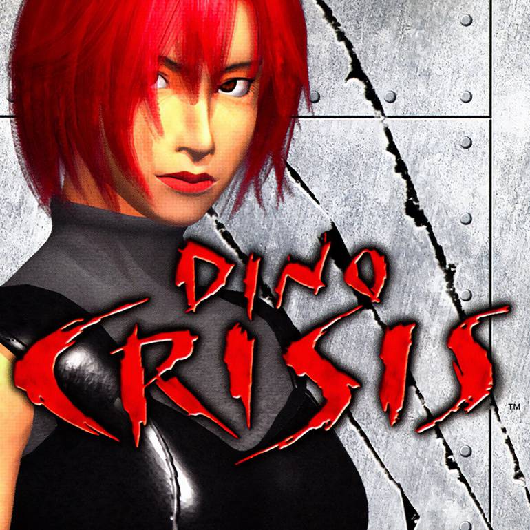 Imagem mostra arte da caixa do jogo Dino Crisis