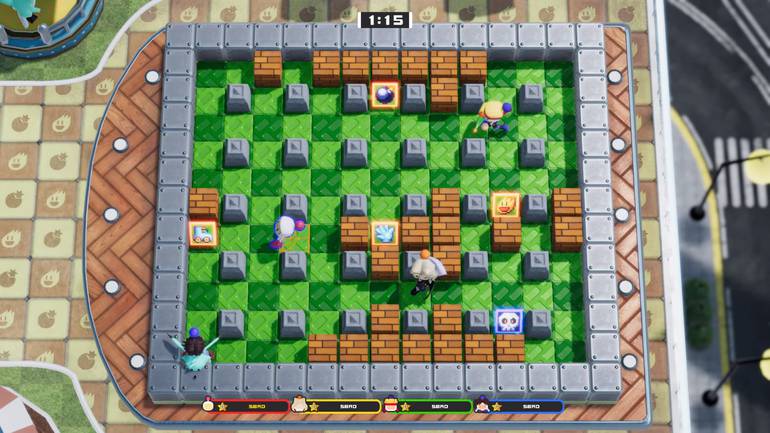 Gameplay de Super Bomberman R Online.