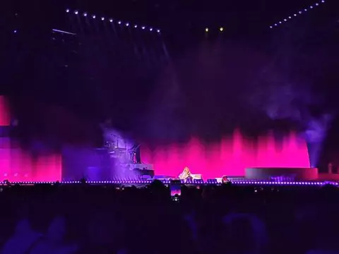 Mariah Carey durante show no Allianz Parque, em São Paulo (Caio Coletti/Omelete)