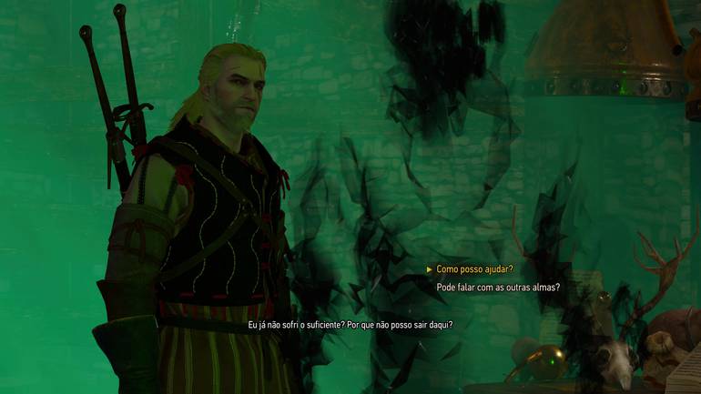 Geralt precisa decidir.