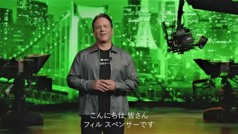 Imagem da Xbox Showcase na Tokyo Games Show 2022 mostra Phil Spencer