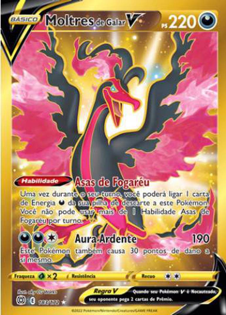 Original Carta Pokemon Lendaria ultra rara Zamazenta V em Promoção