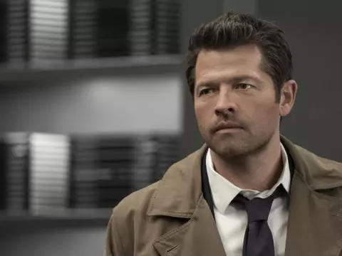Misha Collins como Castiel, em Supernatural