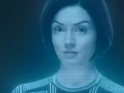 Cortana na 2ª temporada de Halo (Reprodução)