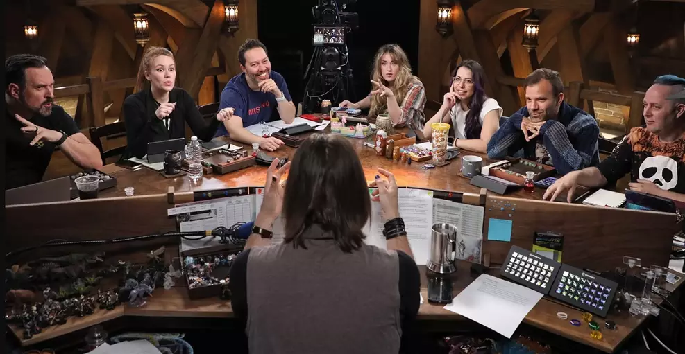 Critical Role durante uma de suas sessões (Reprodução)