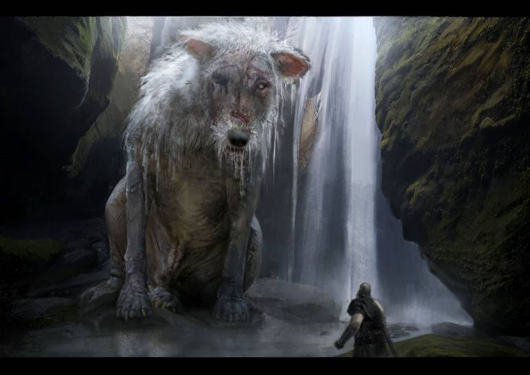 Arte conceitual de Fenrir.