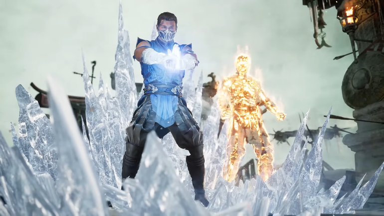 Sub-Zero e Scorpion lutam juntos.