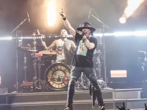 Cena de show do Guns N' Roses (Rock in Rio/Divulgação)