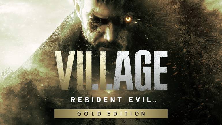 Capa da Gold Edition de Resident Evil Village possui detalhes em dourado