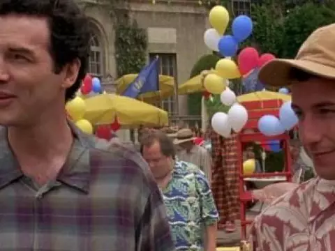 Norm McDonald (à esquerda) com Adam Sandler em cena de Billy Madison (Reprodução)