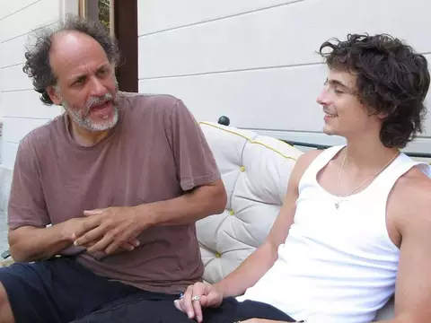 Timothée Chalamet e Luca Guadagnino