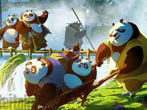 Kung Fu Panda 3 | Novas artes conceituais revelam mais do paraíso secreto dos pandas