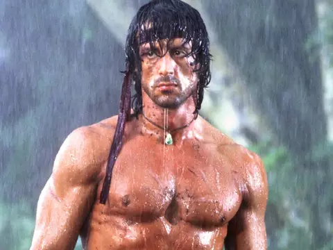 Foto de Sylvester Stallone como John Rambo/Reprodução