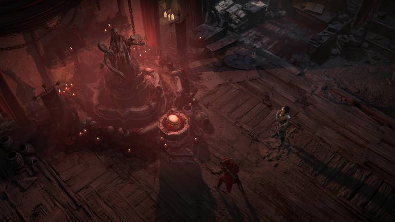 Área vermelha em Diablo IV.