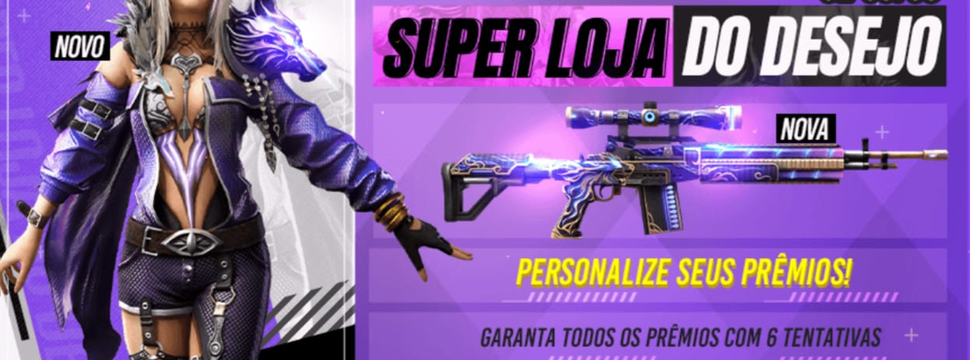 Free Fire: Loja do Desejo traz Conjunto Ciborgue Azul, free fire