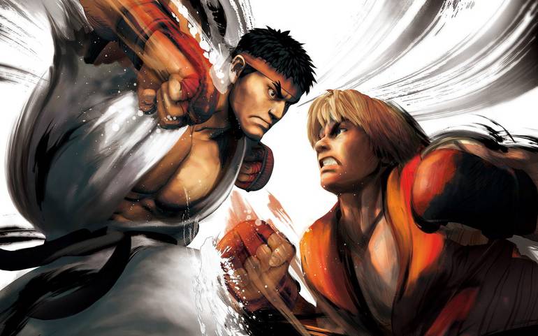 Ryu e Ken em Street Fighter IV.