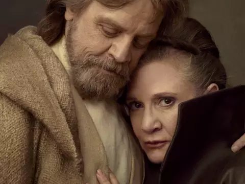 Mark Hamill e Carrie Fisher (Vanity Fair/Divulgação)