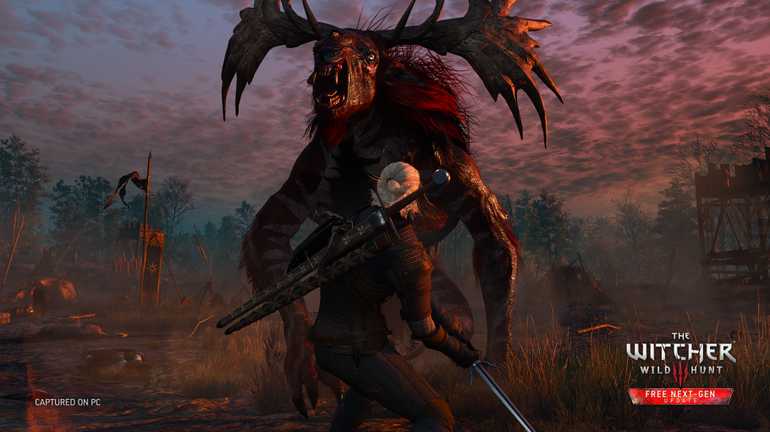 Imagem mostra cena do jogo Witcher 3: Wild Hunt