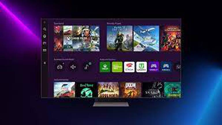 Imagem de divulgação do App Xbox de TVs Samsung