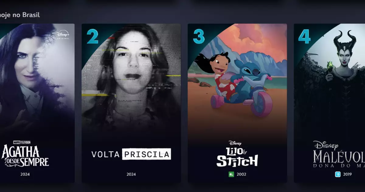 Disney+ lança lista Top 10 para ajudar fãs a escolherem o que assistir