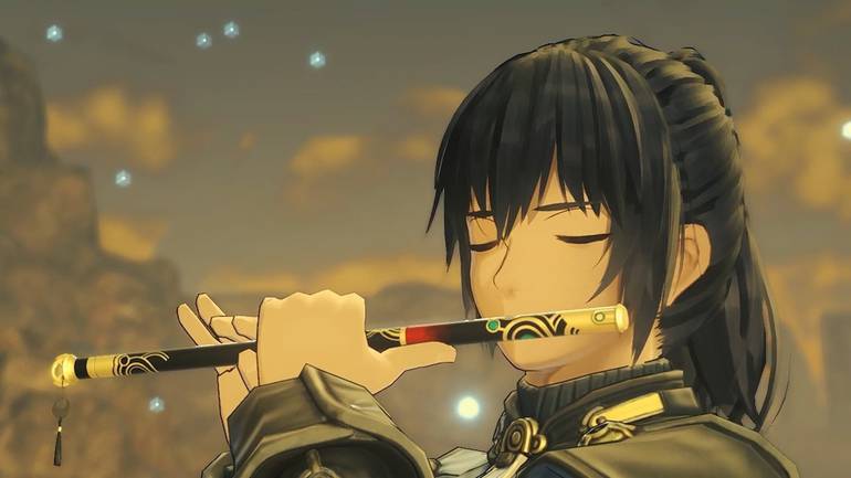Personagem flautista de Xenoblade Chronicles 3.