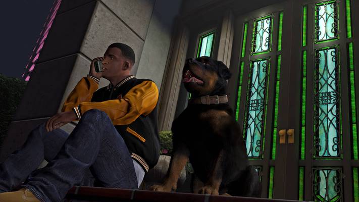 DOGS TEAM: Atores de Grand Theft Auto 5 posam juntos para uma foto