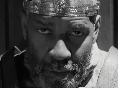 Denzel Washington em The Tragedy of Macbeth (Reprodução)
