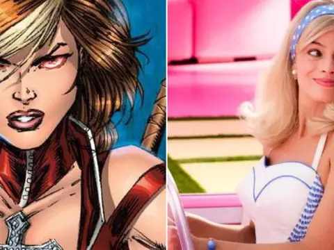 Avengelyne nas HQs de Rob Liefeld e Margot Robbie em Barbie (Reprodução)