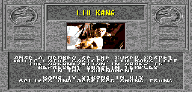 Liu Kang se concentra para a luta.