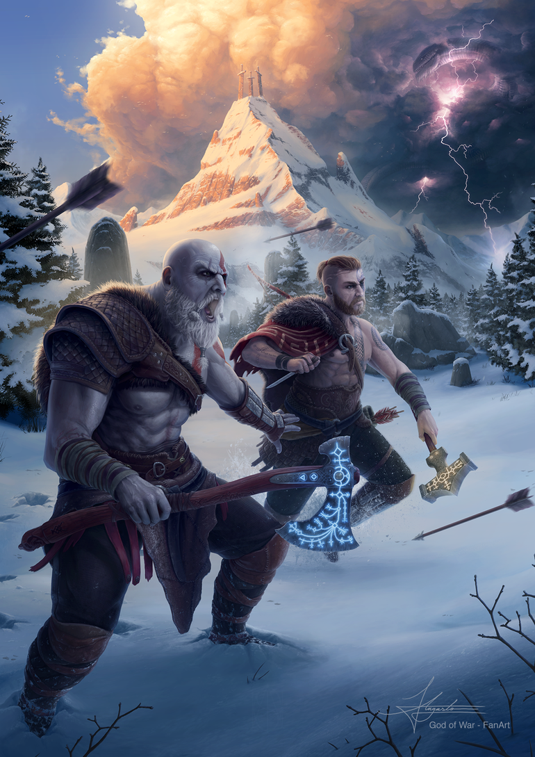 God of War: confira novas imagens com Kratos, Atreus e Angbroda