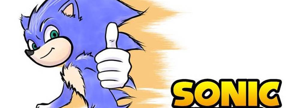 Como desenhar o SONIC (versão do filme) passo a passo, fácil e rápido 