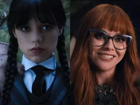 Jenna Ortega e Christina Ricci em Wandinha (Netflix/Reprodução)